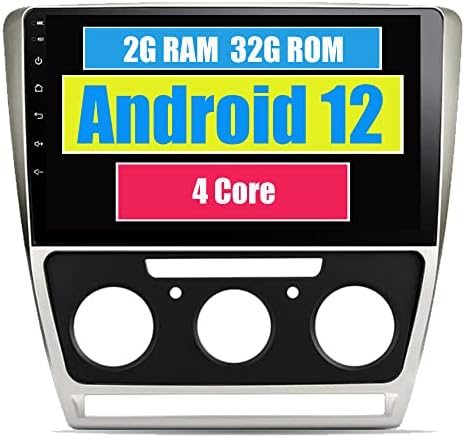 Rádio estéreo de carro Roverone para Skoda Octavia 2007 2008 2009 2010 2012 2012 2013 2014 com Android Multimedia Player GPS Navigation Screen Bluetooth WiFi USB Mirror Link