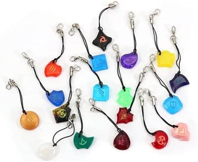 Multi Colors Soul Crystal Phone Charm Clear Glow in the Dark Job Stone, Final Fantasy, Cute Endwalker Reaper Sage