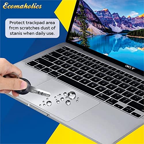 Laptop Ecomaholics Touch Pad Protetor Protector para Asus Vivobook Pro 16x OLED Laptop de 16 polegadas, Transparente