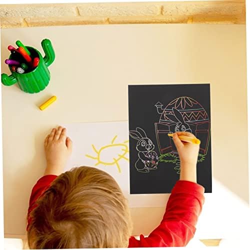 PretyZoom 72 PCs Funny Kids Creative pendurado em casa coelhinho caseiro arco -íris fora de garota notas de galinha decoração