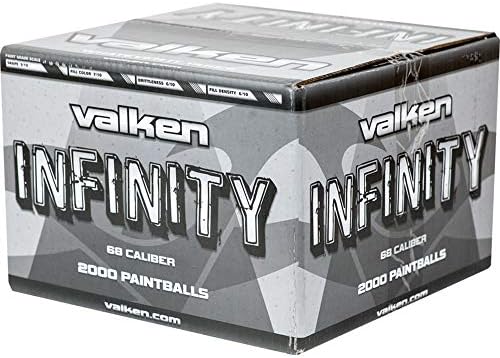 Paintballs de Valken Infinity - 68Cal - 2.000ct - preenchimento branco -branco