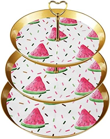 Suporte de bolo tfcocft, suporte de bolo de festa, bolo significa mesa de sobremesa, padrão de pássaro de flores de carro de carro