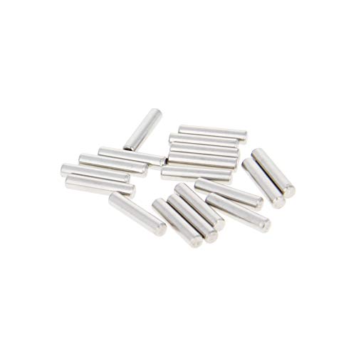 MROMAX 50pcs pino de dowel, m3 x 14mm 304 pinos de passos cilíndricos de aço inoxidável, estacas de suporte à prateleira para