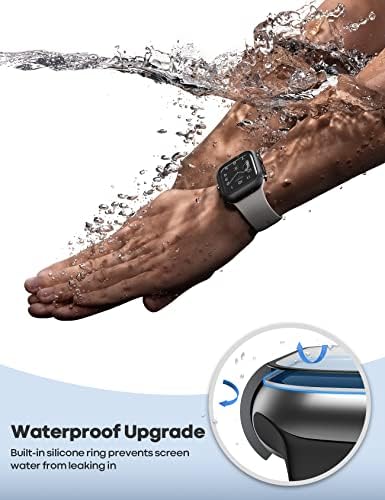 Pacote lamicall suporte de comprimido ajustável e capa à prova d'água para Apple Watch