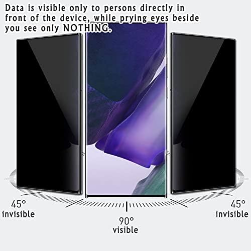 Protetor de tela de privacidade VAXSON, compatível com o Samsung Galaxy Note 20 Ultra 5G Black