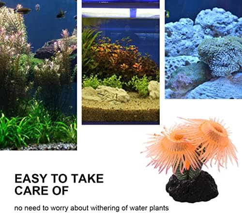 IPETBOOM 1PC Artefato Tanque Madeirado para Decoração Planta Coralina Fake Ornamento Plantas de Simulação Plantas Aquáticas