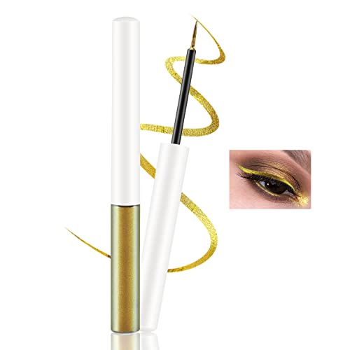 Delineador de glitter líquido de boobeen, delineador de olho de camaleão com precisão de ponta de feltro para maquiagem