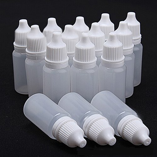 Grey990 5 PCs Mini SizeRopper Bottle, 5-100 ml garrafas de plástico vazias para gotas de líquido para os olhos 5 ml