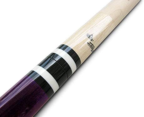 49% de desconto em venda - Champion St Irish Wrap Purple Maple Pool Cue, Black/White/Purple/No Case, Campeão Sport/Cuetec