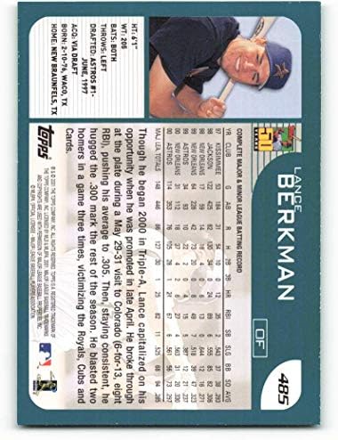 2001 Topps 485 Lance Berkman NM-MT Houston Astros Baseball Houston Astros