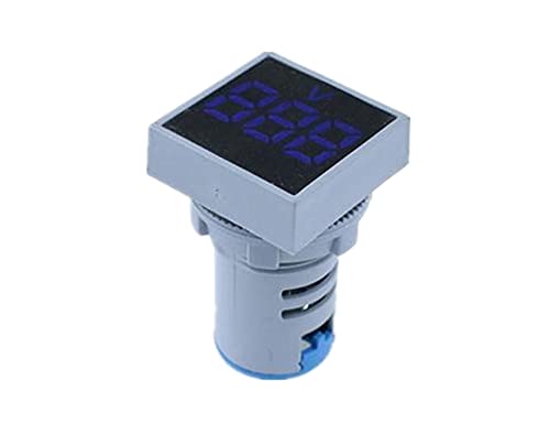 ANZOAT 22mm Mini Voltímetro Digital quadrado AC 20-500V Volt Volt Tester Tester Medidor LED LED Indicador Lamp Display