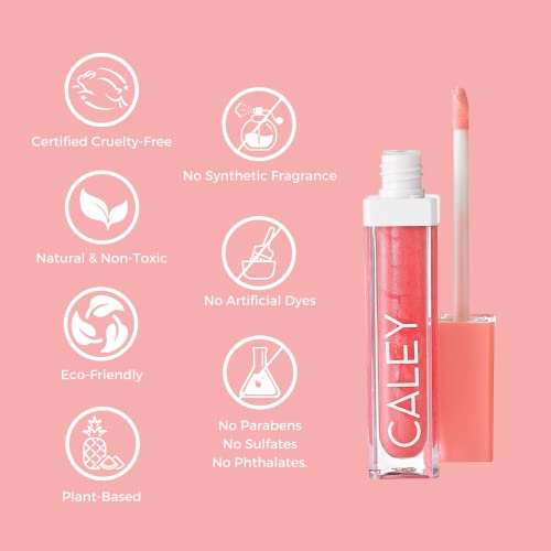 Caley Cosmetics Hydrating Lip Oil Gloss com probióticos