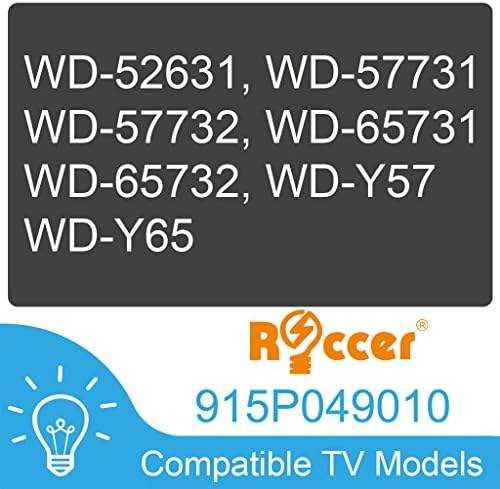 Boryli 915P049010 Lâmpada de substituição com alojamento para TV WD-52631 WD-57731 WD-65731 WD-65732