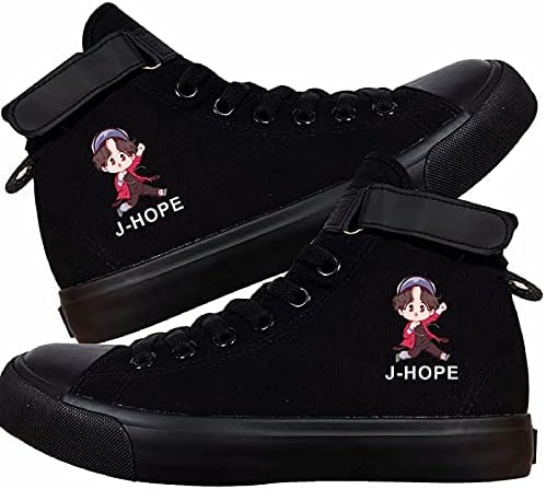Sapatos Dhspkn Kpop High Top Sneakers Jungkook Jimin Suga v Rap Monster Signature Canvas Shoes