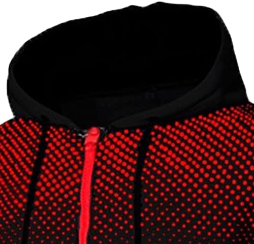 Men's Full Zip Cardigan Capuzes de manga longa com capuz esportivo com moletom leve com capuz com bolsos