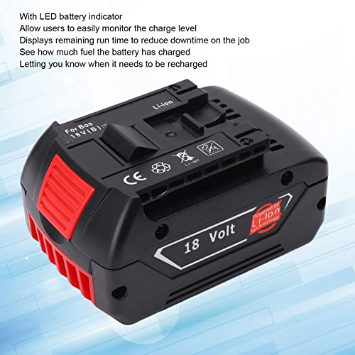 Bateria de substituição de 18V de maior capacidade para ferramenta de lítio sem fio não tóxica com um indicador de LED para BAT609