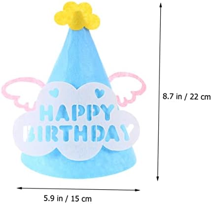 ABAODAM 10PCS HAT de aniversário infantil Decoração coreana Crianças Tiara Photo Ornamento Kids Birthday Hat Hat Fest Hats for