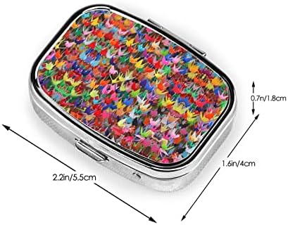 Caixa de armazenamento de comprimidos portáteis ewmar caixa de comprimidos de aço inoxidável recipiente de comprimidos