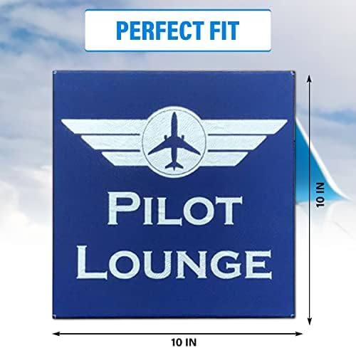 Airspeed Junkie Pilot Lounge Sign, placa de aviação, aeronave, hangar ou sinal de caverna para homens, 14''x10 '' '