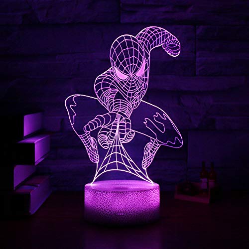 3D LED LED TABEL LUBRER NOITE LUZ RC REMOTO 7 COR MUDENTE Touch Art Home Bedroom Decoração Decoração Decor