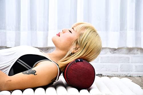 Leewadee grande reforço de ioga-almofada de tubo de retenção de forma para meditação, reforço para alongamento, feito de kapok ecológico, 1 polegada