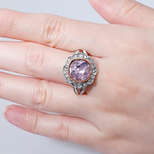 2023 Novo anel de pedra redondo jóias brilhantes jóias de zircão jóias brancas anéis engajados anéis de banda grossa para