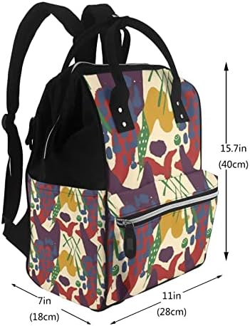 Mochila da bolsa de fraldas, bolsa de bebê para meninos meninas, bolsa de fraldas multifuncionais com ganchos de carrinho, mamãe de