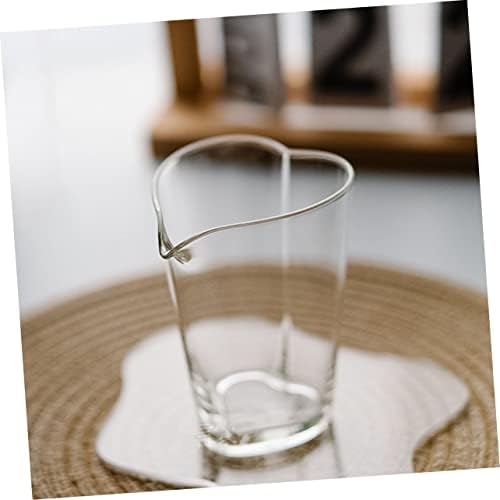 Doitool Love Glass Dollows Picks para coquetéis Limonade arremessador de vidro transparente canecas de água fria arremessos
