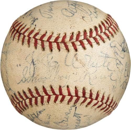 Historic 1935 Detroit Tigers World Series Champs Team assinou Baseball PSA DNA - Bolalls autografados