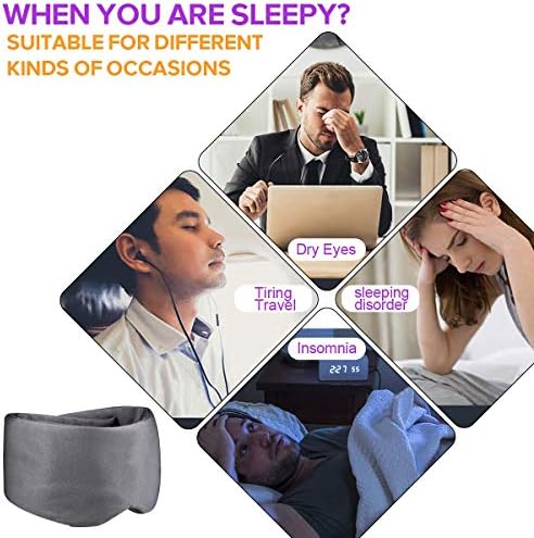 Máscara para os olhos do sono - máscara de olho ajustável confortável e respirável para dormir