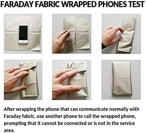 Tecido wzglod faraday, tecido de blindagem RFID da EMF para radiação anti -radiação, anti estática, cartão de furto anti -roubo, isolamento EMI