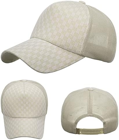 Chapéu de chapéu de praia de sol, homens respiráveis, quadril, moda de beisebol de beisebol ajustável Cap casual beisebol