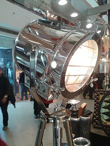 THORINSTRUMENTOS STINTAGE Designer industrial cromo spot náutico Tripé leve lâmpada de alumínio Rústico Decoração Rússica de