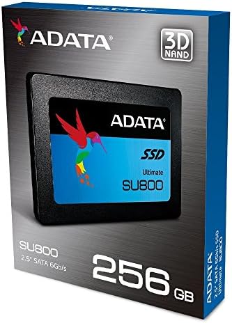 Adata SU800 256 GB 3D-NAND 2,5 polegadas SATA III Leia de alta velocidade e gravação até 560MB/S & 520MB/S Solid State Drive