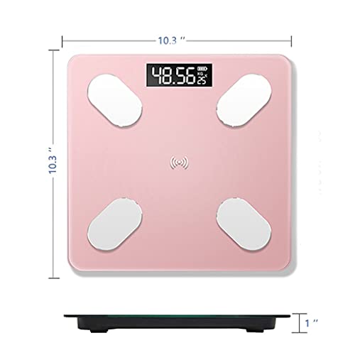 Escala de gordura corporal de Houkai USB Escala eletrônica digital Escala de peso inteligente escamas de banheiro Balance