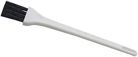 Escova de escova de nylon anti estática pincel de teclado, alça de plástico com orifício Mini limpador de escova branca para teclado de computador Pequenos espaços
