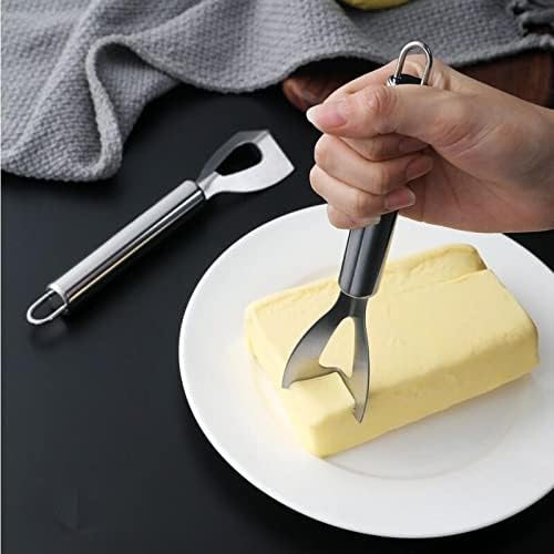 Cuugf Aço inoxidável Faca de amante -faca doméstica queijo de queijo queijo de queijo de corte de manteiga Manteiga de amante