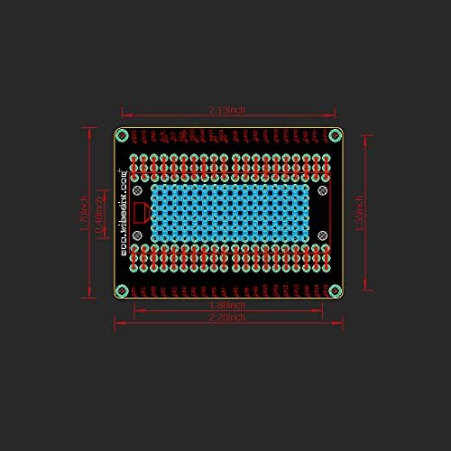 Treedix 2pcs compatível com Raspberry Pi Pico Breakout Board Flexible PCB Shield Board com cabeçalho de pino