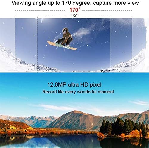 Câmera esportiva de tiro multifuncional HF40 com estojo à prova d'água de 30m, generalPlus 6624, tela LCD de 2,0 polegadas