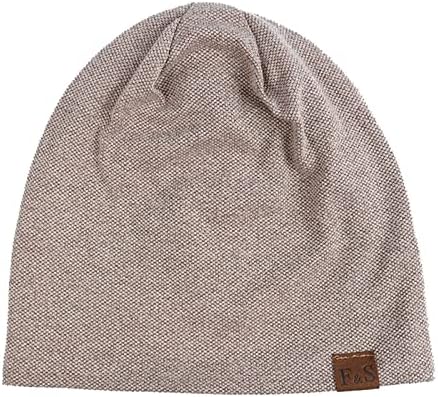 Napoo Winter Hats for Men Women Gradiente Impressão de crochê folgado ao ar livre chapéu de inverno malha