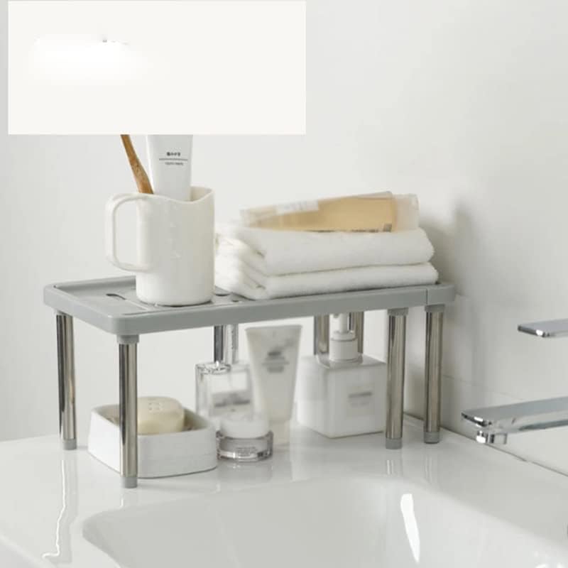 MBBJM Organizador de cozinha ajustável Plataforma de banheiro prateleira prateleira de armazenamento racks de espaço