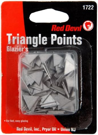 Red Devil 1722 Vidrazing Triângulo Pontos de zinco revestidos