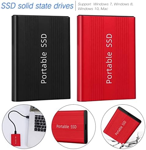 MJWDP portátil SSD USB 3.0 USB-C 1TB 500 GB DISCO DE ESTADO SOLIDO DO SOLIDO DE 6.0 GB/