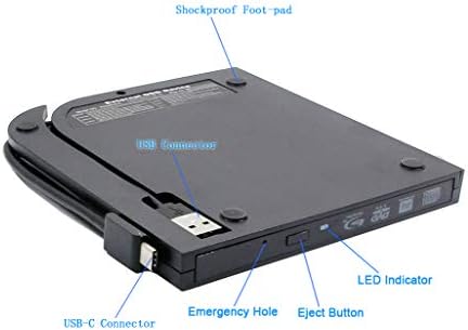 Ultrathin USB-C tipo C DUALA EXTERNA DOURO 6X BULRANTE Blu-ray para Dell Alienware 17 R5 R4 R2 R3 17 17,3 Laptop