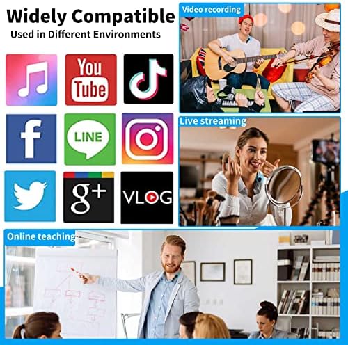 Vandyk Wireless Lavalier Mini Microfone para iPhone iPad Plug & Play Ruído Reduction Lapeel Mic