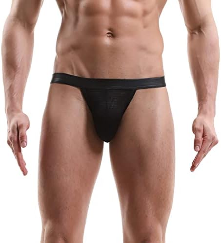 Mens Roupa Detectiliza Gay Sexy Sexy Low Cays Transparent Nightwears See através do Slim Fit Athletic Brief para homens