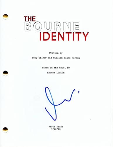 Matt Damon assinou autógrafo The Bourne Identity Full Movie Script - Jason Bourne, Supremacia, Ultimato, Legado,
