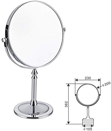 Espelho especial kmmk para maquiagem, espelhos de maquiagem raspando os espelhos duplos de laterais1x 3x espelhos de hotel de banheiro