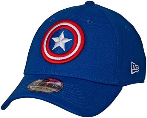 New Era Capitão America Shield Símbolo Royal Blue 39º Chapéu ajustado