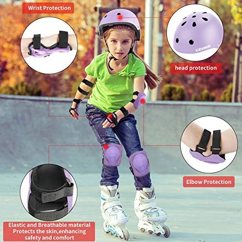 Capacete de bicicleta Celóide Kids, capacetes de skate para crianças para idades 2-3-5-8-14 anos meninos meninas meninas ， Ajustável Balma de bicicleta de bicicleta multi-esportivo